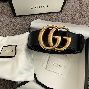 Gucci Wide Belt Double G Buckle